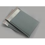 Gray Matte Metallic Bubble Mailers , Flat Custom Printed Padded Envelopes for sale