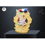 Custom Cut Out Dancing Medal Feature The Dancer In Colorful Painting With Wings for sale