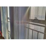Silver Aluminium Coil Metal Mesh Drapery 1.2x8x8mm As Window Screen Curtains for sale