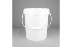 China Round BPA Free Food Safe 4 Gallon Plastic Bucket  With Plastic Handle supplier