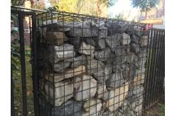China 12ft X 6ft Galvanized Gabion Fence System Stainless Steel Wire Welded Gabion Wall supplier