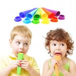 Silicone Ice Pole Moulds Popsicle Ice Lolly Maker Squeeze Ice Pop Tubes Summer Promotional Item for sale