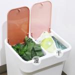 Office Kitchen Rectangular Garbage Can With Lid Top Press Cover for sale