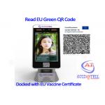 Green Pass face recognition thermal camera Access Control Multi Languages for sale