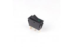 China 3 Pin Dpst Illuminated Rocker Switch 250VAC 16A With On - Off Button supplier