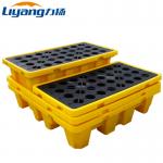 HDPE PP 4 Drum Spill Containment Pallet 1300x1300 4 Ton Static Load