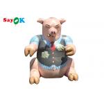 EN71 Inflatable Cartoon Characters Pig Model Advertising Outdoor Decor for sale