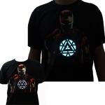 EL Light Emitting LED Lighting T Shirt Soft Luminous Clothes for sale