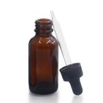 Dropper 60ml Boston Glass Bottles Amber Body For Massage Oil