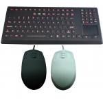 Industrial Backlighted Silicone Waterproof Keyboard With Touchpad 108 Key Army Keyboard