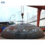 Carbon Steel 2:1 Ellipsoidal Dished Head Dish End Diameter 11000mm Thick 58mm for sale