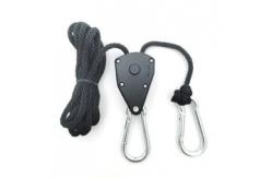 China Hydroponic Led Grow Light Hangers Reflector Adjustable 1/8 Rope Ratchet Hanger supplier