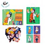 Magnetic Educational Jigsaw Puzzle Game Different Ocupation Uniforms For Kids for sale