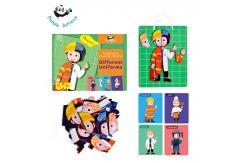 China Parent Child Interaction Magnetic Puzzles For Toddlers Different Uniforms Matching Games supplier