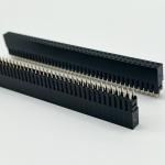 2.54mm Pitch Female Header Connector 8.5mm Height Dual Row 180 Degree Dip For Pcb for sale