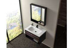 China 800mm Bathroom Mirror Cabinet Wall Mounted Artificial Marble Countertop supplier