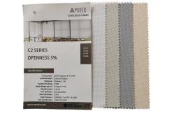 China Openness 5% Sunscreen Roller Blind Fabric Material Shrink Resistant supplier