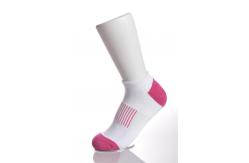 China Make To Order Pink Nylon Running Socks With Cotton / Spandex / Elastane Materials supplier