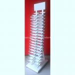 2050mm Height 320*480 mm  Sample Display Rack , Glass Display Racks With White for sale