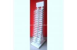 China 2050mm Height 320*480 mm  Sample Display Rack , Glass Display Racks With White supplier