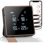 Four Probes Digital Instant Read Bbq Meat Thermometer Bluetooth Wireless Meat Thermometer for sale