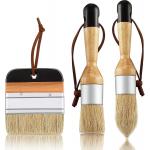 Stencil 1in Natural Bristle Chalk Paint Brush Burlywood OEM for sale