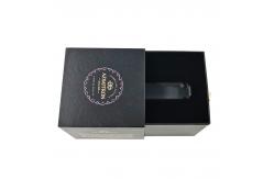 China Creative Black Scented Rigid Candle Boxes With Golden Paper Custom Printing supplier