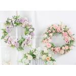 15'' Hanging Artificial Flower Wreaths On Door OEM ODM for sale