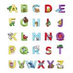 Eco Friendly 3D 6cm Name Embroidery Patch Iron On Letters Alphabet for sale