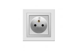 China Home HA6 Electrical Power Socket , 16A 250V French Outlet Plug supplier