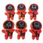 15cm Squid Game Pink Soldiers Plush Toys For Children for sale