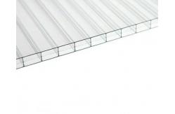 China Clear Twin Wall Polycarbonate Roofing Sheet With Modern Design 4mm-20mm Thickness supplier