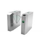 SS304 Retractable Wire Drawing Flap Barrier Gate Bi Directional IP44 for sale