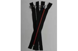 China Aluminum Metal Teeth Zipper Round Shape For Handbag And Garmant supplier