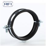 Carbon Steel M8+M10 Metal Pipe Clamp Pipe Hanger  with EPDM Rubber