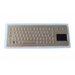 Short Stroke Industrial Keyboard With Touchpad IP67 Dynamic Vandal Proof for sale