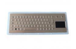 China Short Stroke Industrial Keyboard With Touchpad IP67 Dynamic Vandal Proof supplier