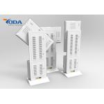 Floor Standing Rotate Monitor Screen Silver Frame For Advertising Display