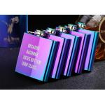 Colorful Stainless Steel Wine Bottle Womens Hip Flask Western Style for sale