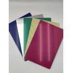 Fire Rated 3mm Brushed Aluminium Sheet , PE Composite Garden Wall Cladding for sale