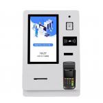 15.6 Inch Automatic Smart hotel check in kiosk With Card Dispenser Passport Scanner for sale