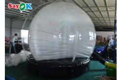 China Christmas Snow Globe Crystal Ball Inflatable Bubble Tent Background Printing supplier