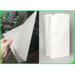 Glossy 60gsm Hamburger Wrapping Paper Grease Proof White Kraft Paper Rolls