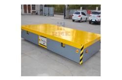 China Steerable 3 Tons Electric Flat Car , Motor Driven Automatic Transfer Cart supplier