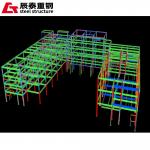 Windproof Prefabricated Steel Structure Building Multi Layer Metal Frame Structure Construction for sale