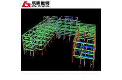 China Windproof Prefabricated Steel Structure Building Multi Layer Metal Frame Structure Construction supplier