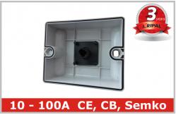 China Polycarbonate Box IP65 10A 16A 20 Amp Rotary Switch waterproof Isolator supplier