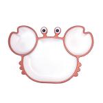 Crab Shape Silicone Suction Bowl Divided Eco Friendly Food Grade For Babies for sale