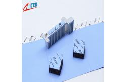 China 5.0mmT Electrically Isolating Heat Sink Pad Blue Silicone Rubber For Notebook supplier