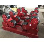Exported Red Color Self Aligning Heavy Duty Roller Stand Beds With 380 / 550v Voltage for sale